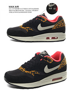 Nike Air Max 87 Mens et chaussures des femmes or noir (1)